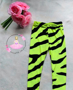 Pink zebra leggings